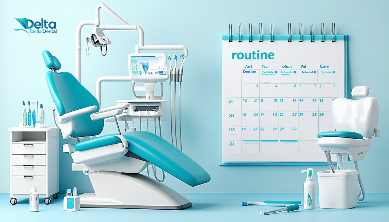 routine dental care with delta dental