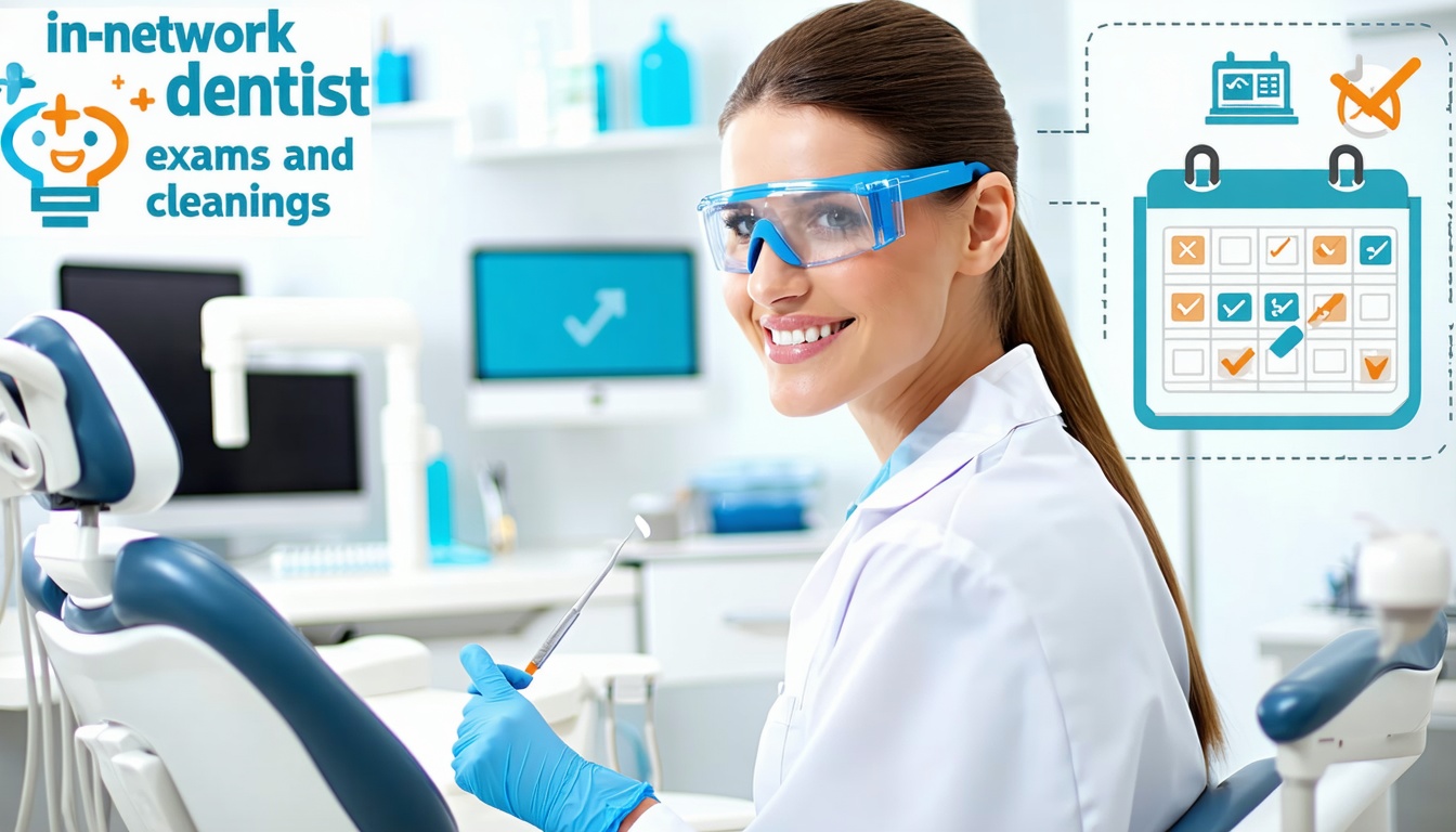 in-network dentist for exams and cleanings