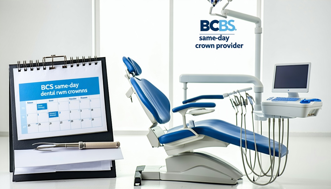 bcbs same day dental crown provider